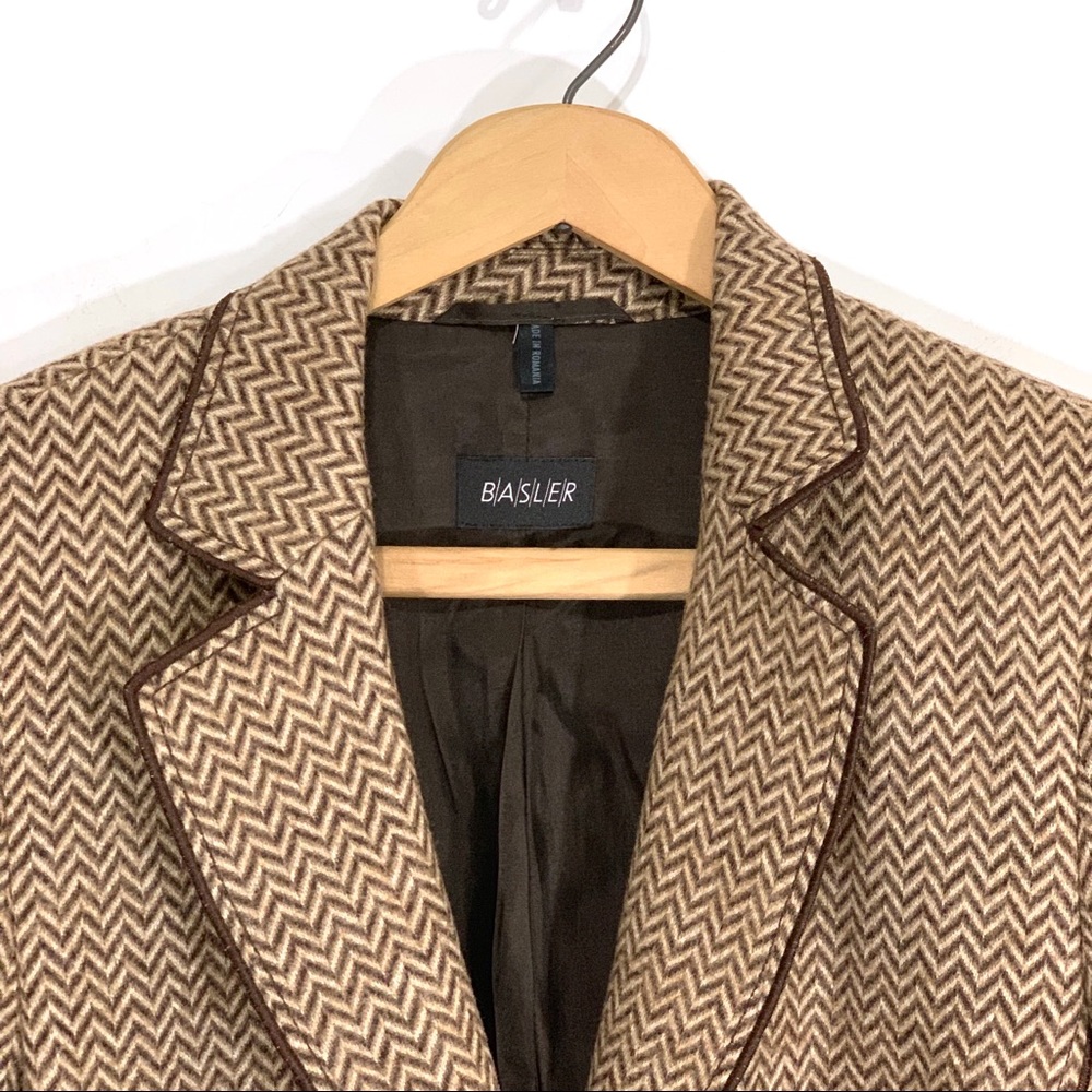Basler Herringbone Pattern Blazer - image 2